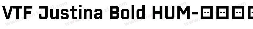 VTF Justina Bold HUM字体转换